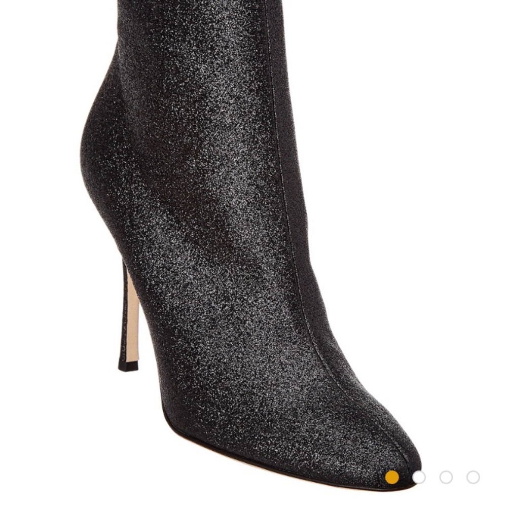Manolo Blahnik leather booties